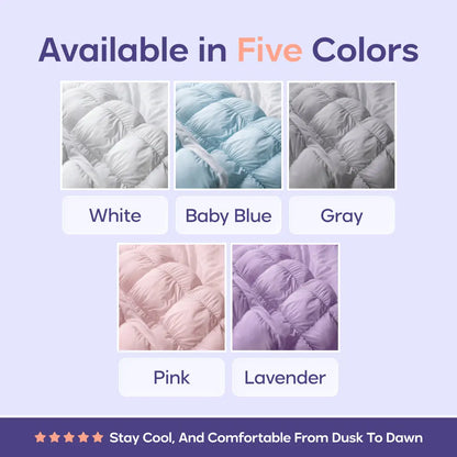 ☁️Fluffy PuffGrid Bed Pillow for All Sleepers